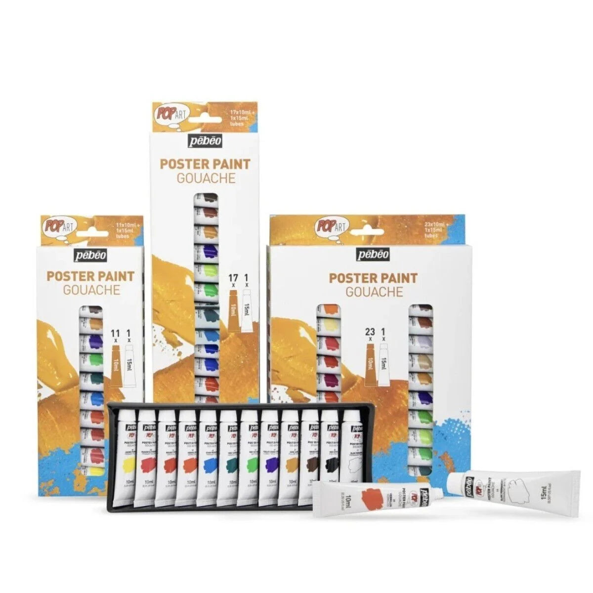 Pebeo Pop Art Guaj Boya Seti 11x10 ml + 1x15 ml