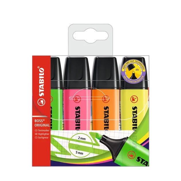 Stabilo Fosforlu Kalem Boss Natura Colors 4'lü Set  70/4