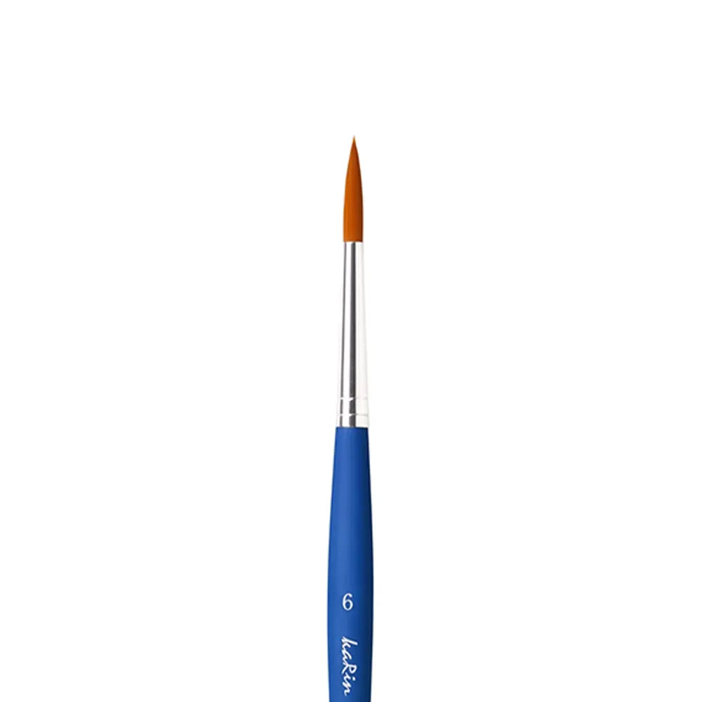 Karin By Da Vinci Sentetik Yuvarlak Fırçası Seri 383T5 No:6