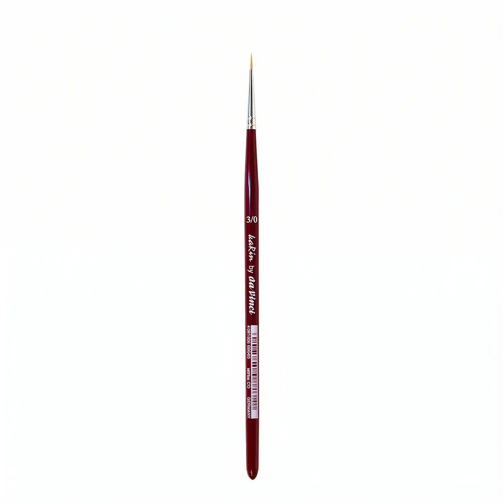 Karin By Da Vinci Sentetik Yuvarlak Sulu Boya Fırçası Seri 123 No:3/0