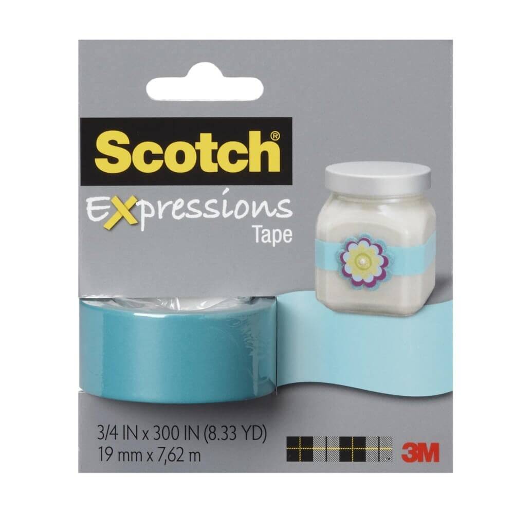 3M Scotch C214-Blu Colored Tape Blue 19mm x 7.62m