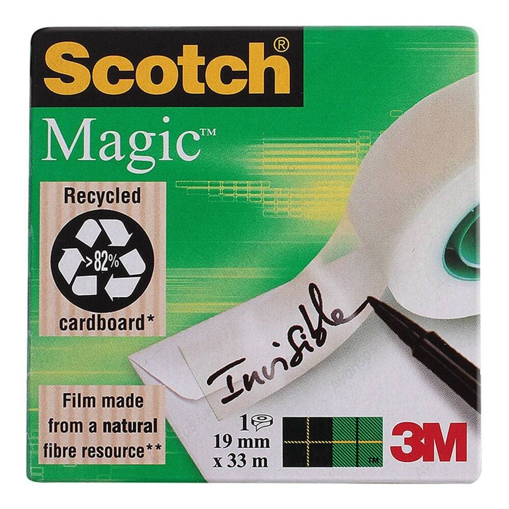 3M Scotch Magic Tape Green 19mm x 33m