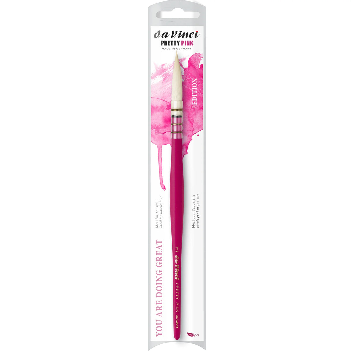 Da Vinci Pretty Pink Extra Soft Watercolor Brush Series 494 No:2
