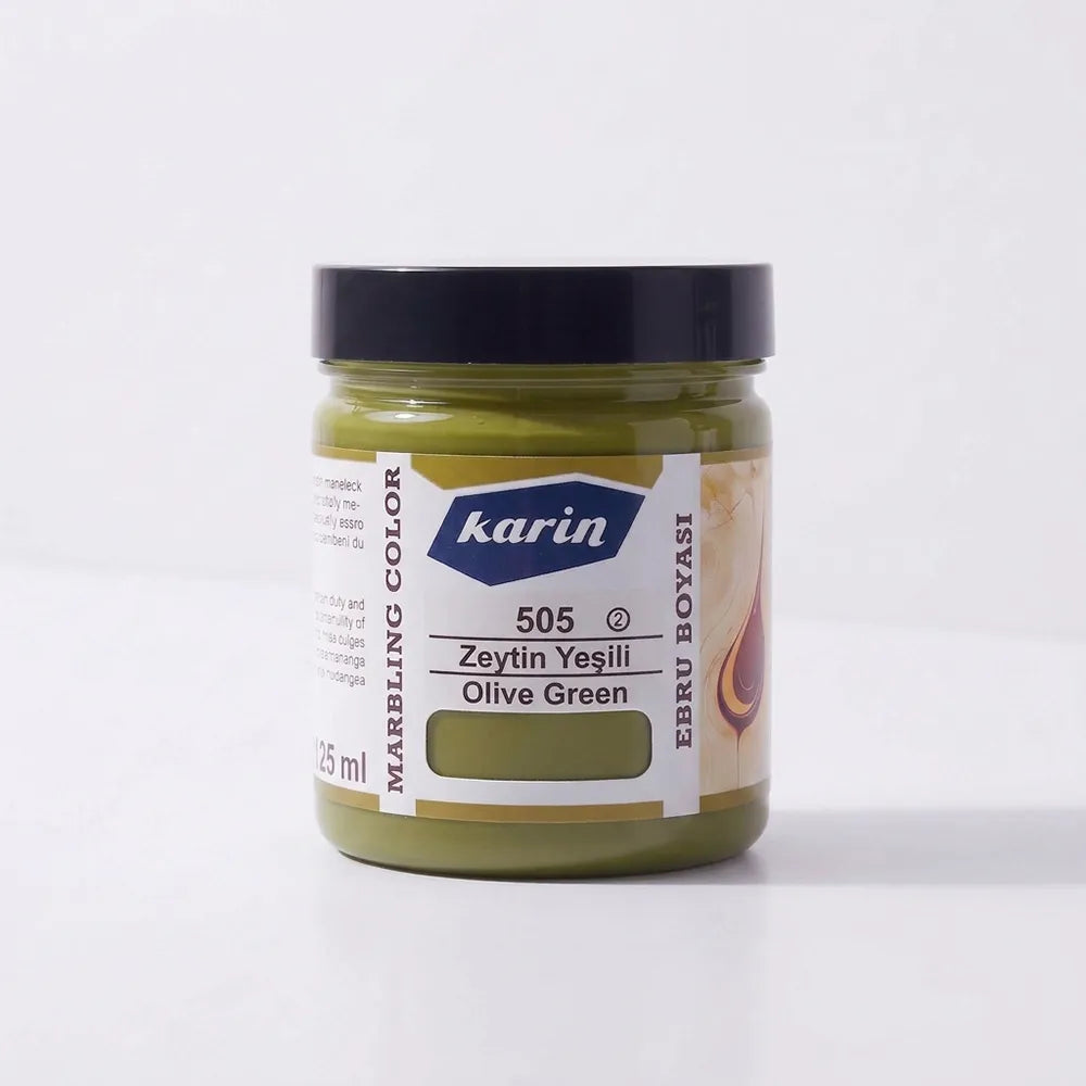 Karin Marbling Paint 505 Olive Green 105 ml