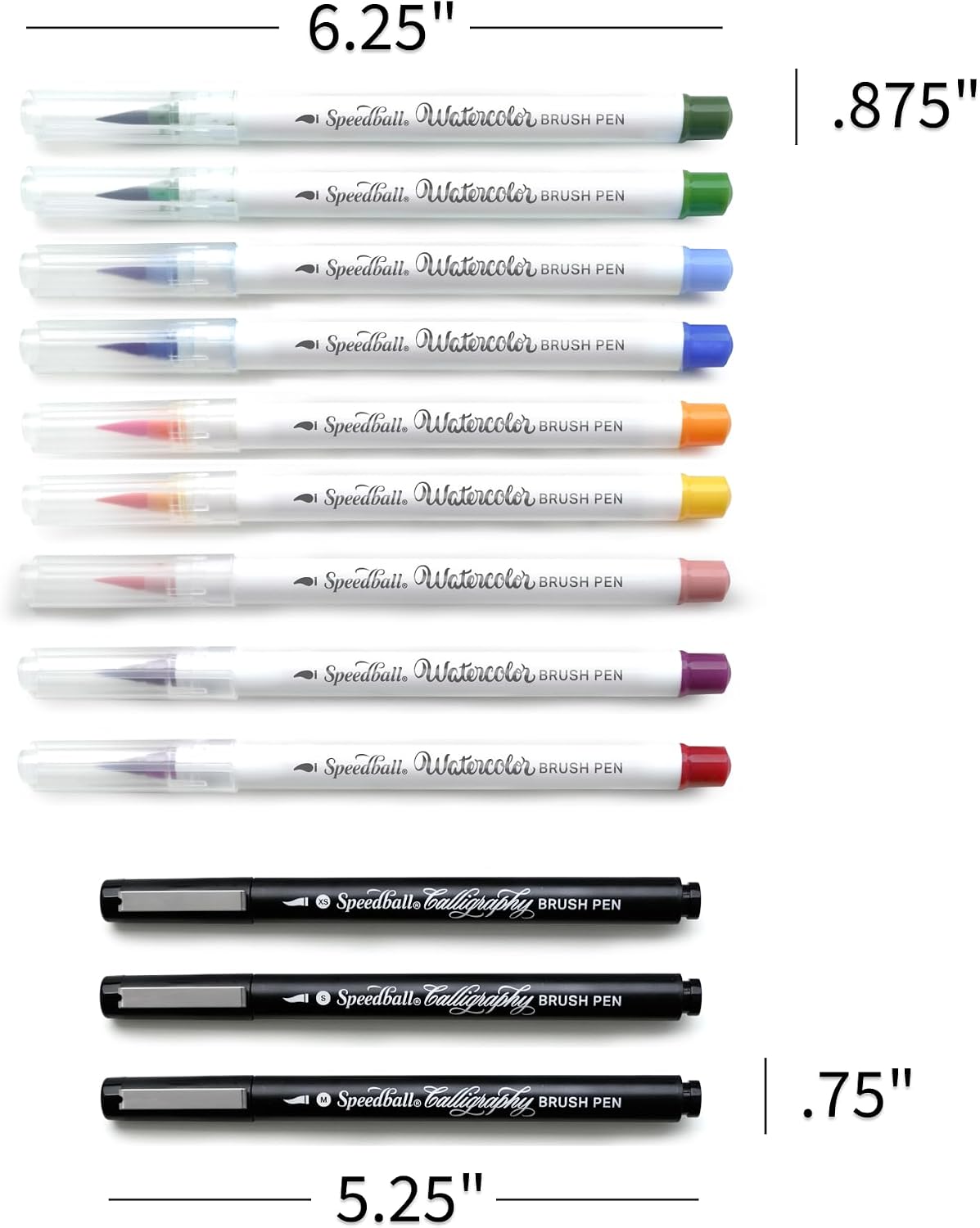 Speedball Fırça Uçlu Marker Set 12'li
