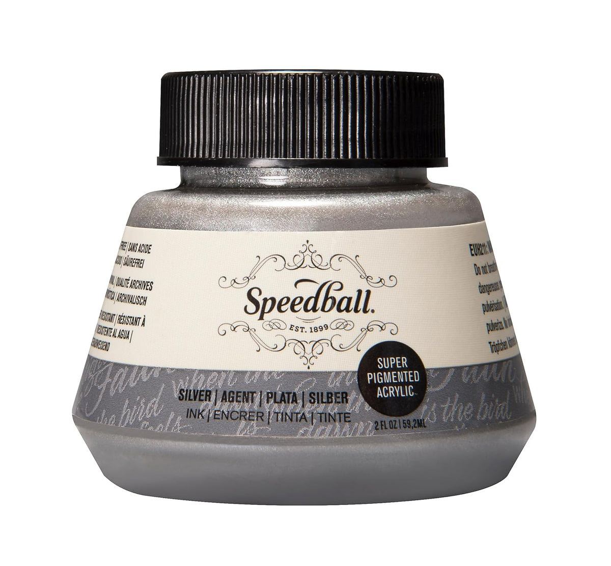 Speedball Akrilik Mürekkep 59 ml Silver