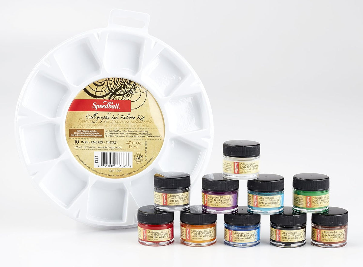 Speedball Kaligrafi MürekkepSeti 12 ml x 10