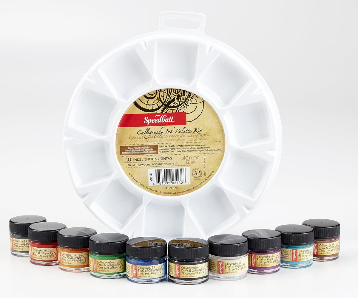 Speedball Kaligrafi MürekkepSeti 12 ml x 10