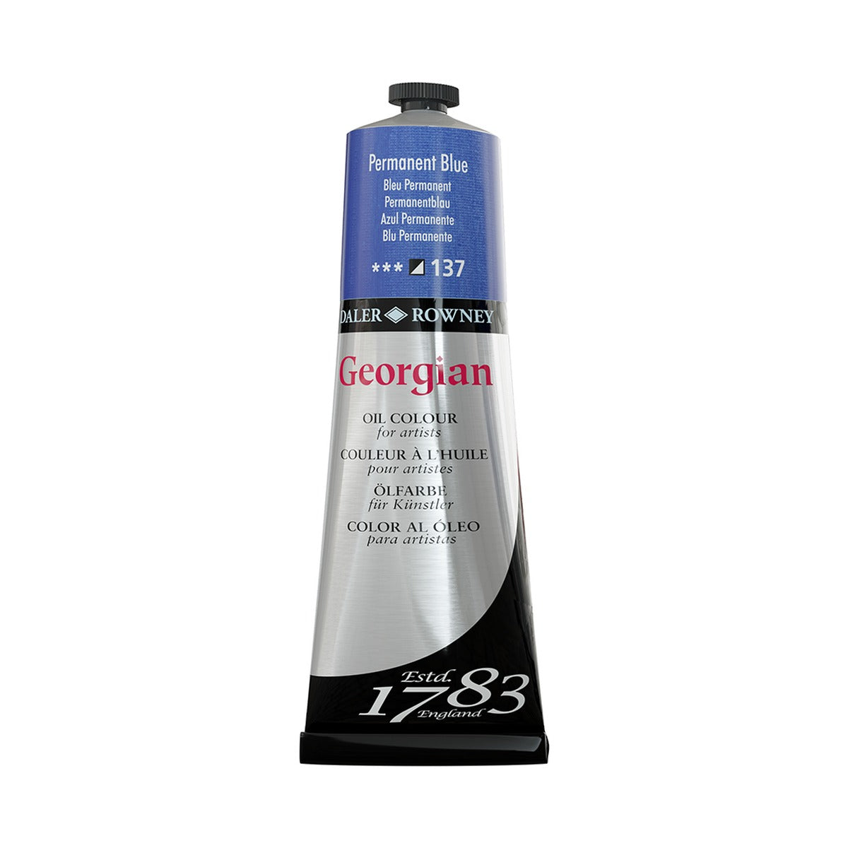 Daler Rowney Georgian Oil Paint 225 ml 137 Perm Blue