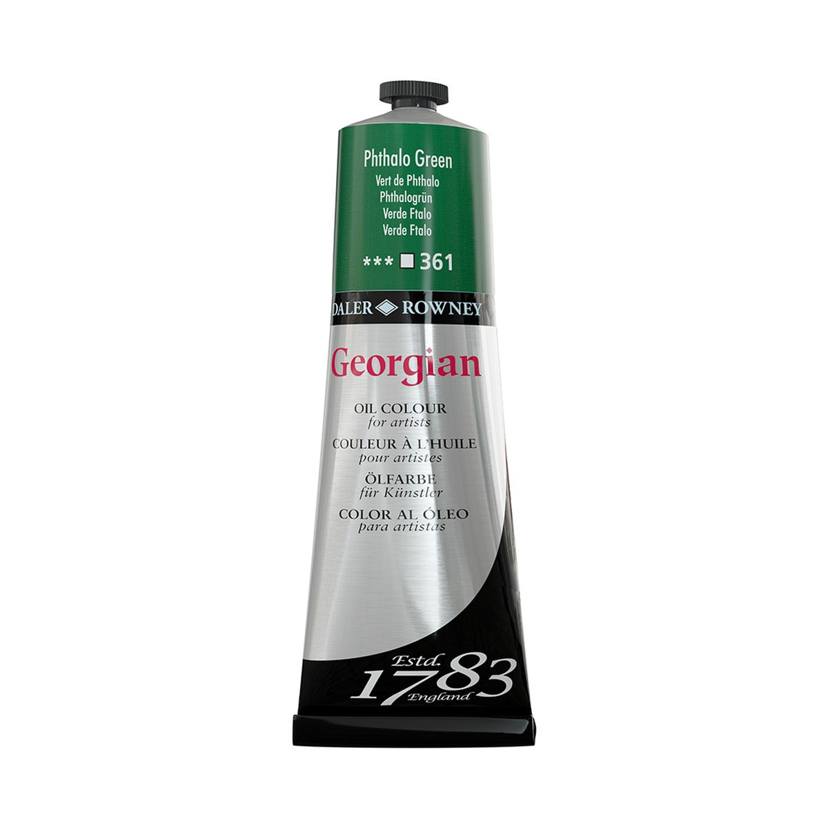 Daler Rowney Georgian Oil Paint 225 ml 361 Phthalo Green
