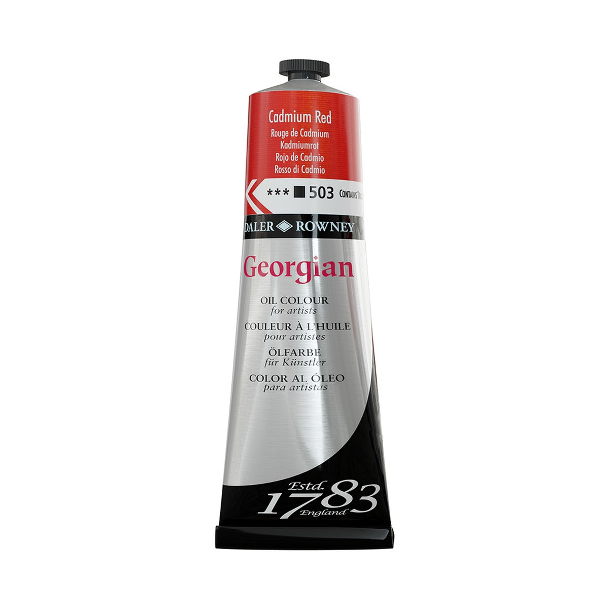 Daler Rowney Georgian Oil Paint 225 ml 503 Cadmium Red