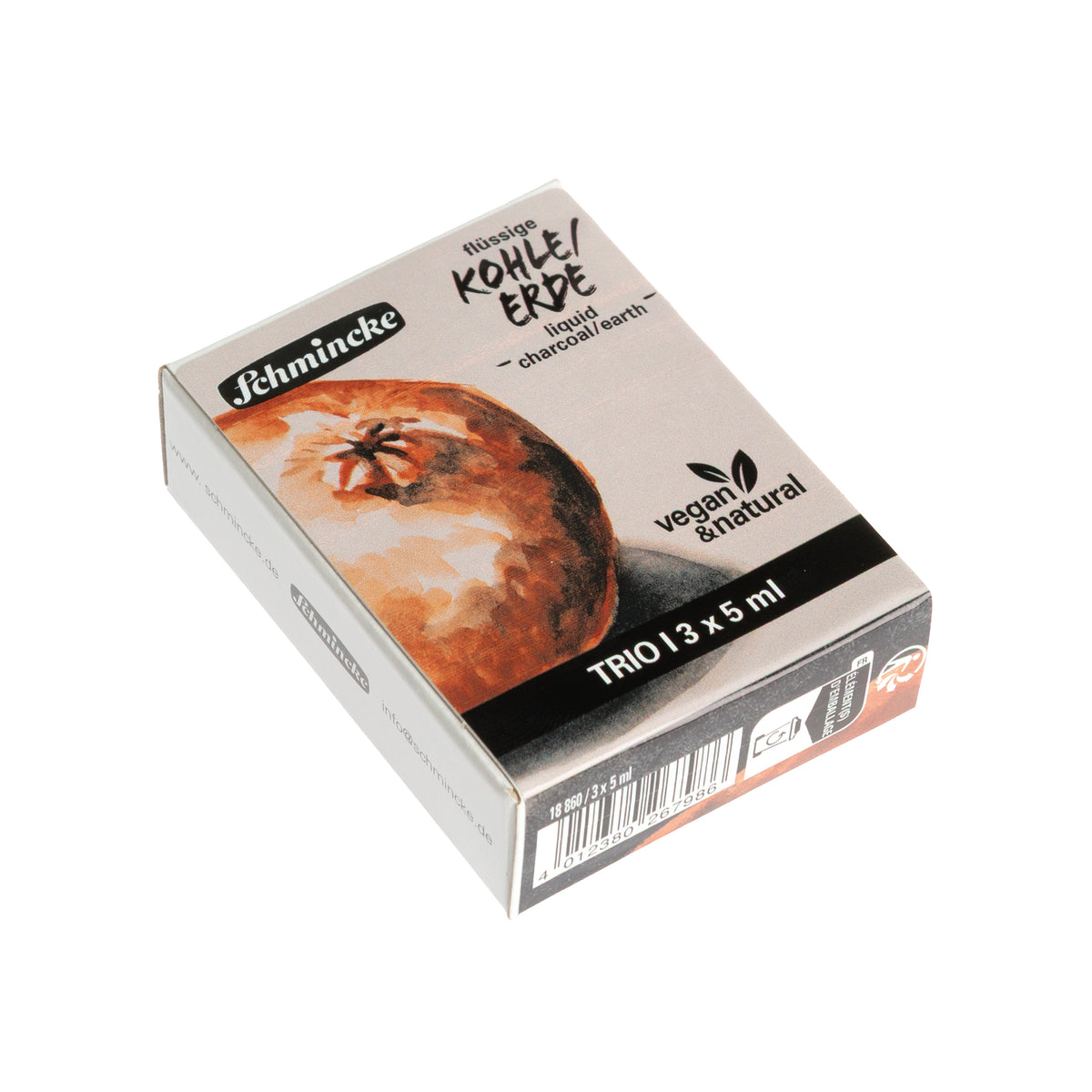Schmincke Liquid Charcoal Vegan Set 3x5 ml Tüp