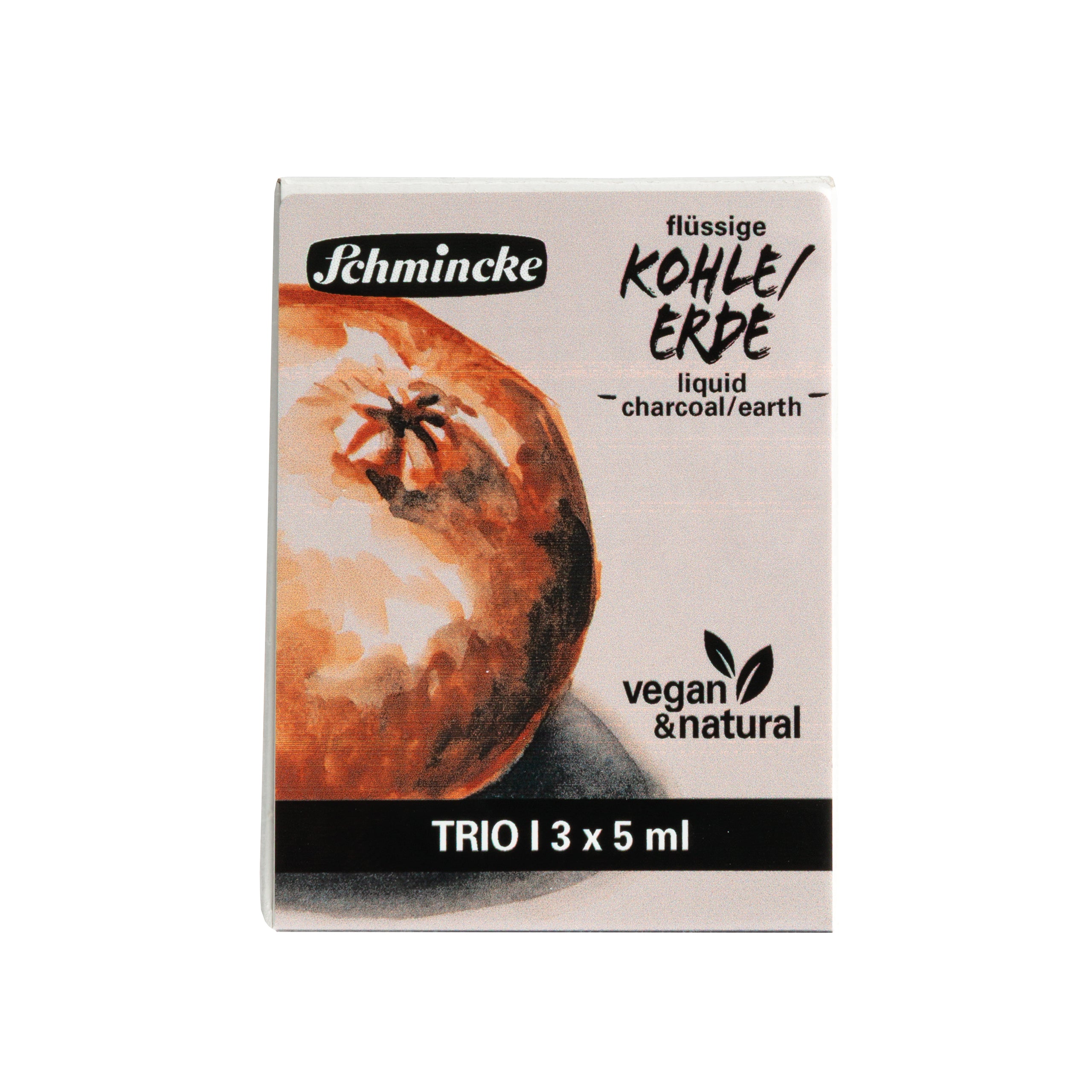 Schmincke Liquid Charcoal Vegan Set 3x5 ml Tüp