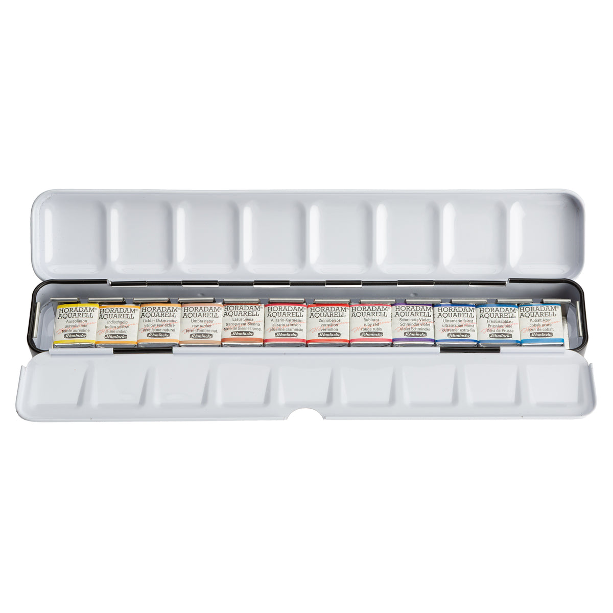 Schmincke Horadam Aquarell Artist Sulu Boya Hazel Soan Edition Metal Kutu Set  12 x Yarım Tablet