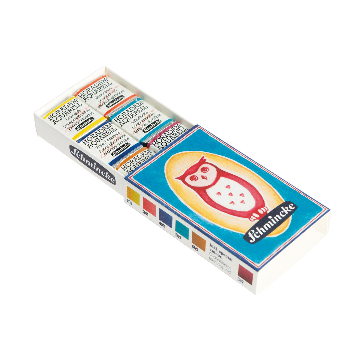 Schmincke Horadam Aquarell Artist Sulu Boya Matchbox Set 6 x Yarım Tablet