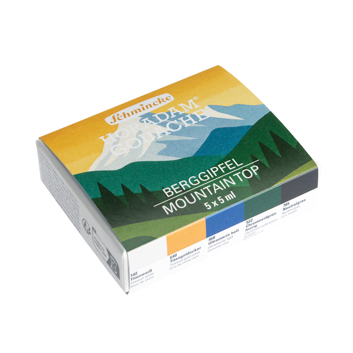 Schmincke Horadam Artist Guaj Boya Seti Mountain Top 5 x 5 ml