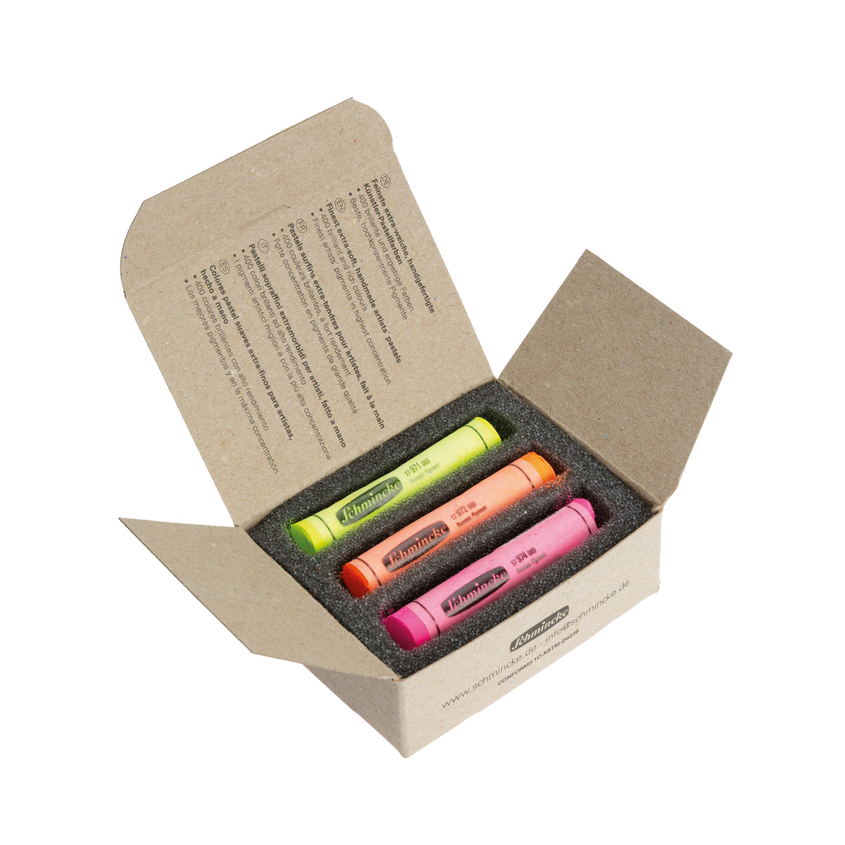 Schmincke Artist Soft Pastel Boya Seti Neon Colors 3 Renk Tam Boy