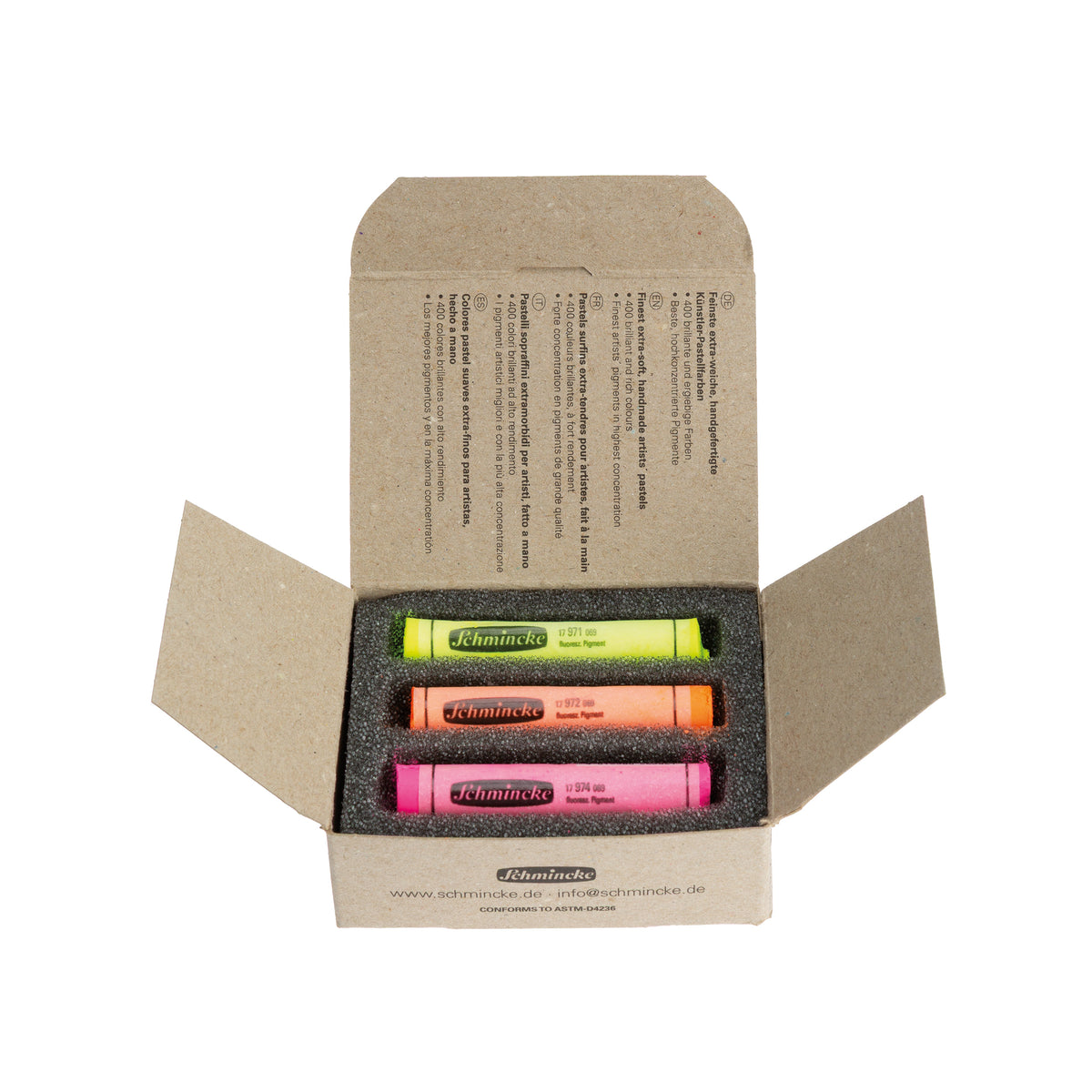 Schmincke Artist Soft Pastel Boya Seti Neon Colors 3 Renk Tam Boy