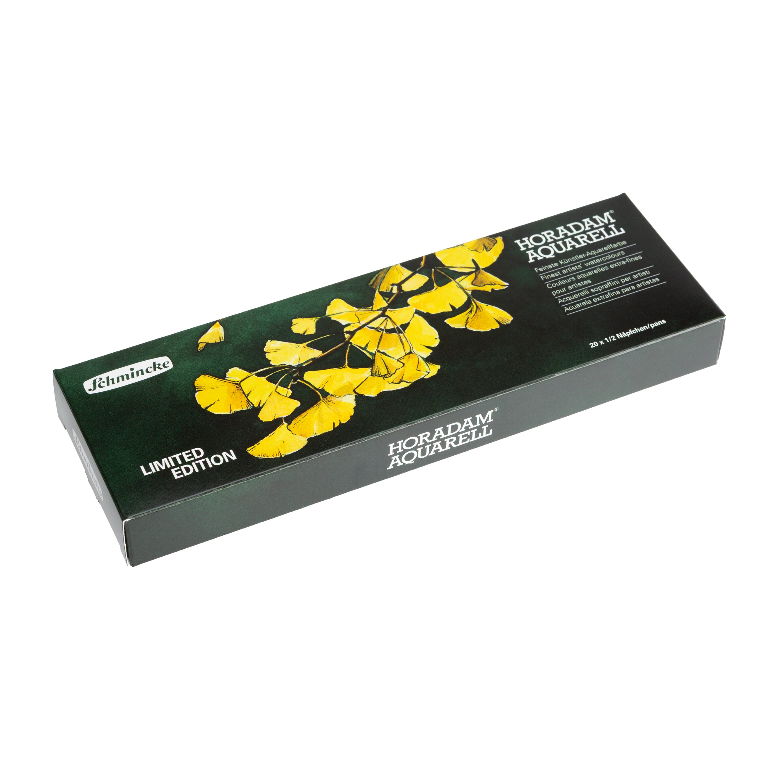 Schmincke Horadam Aquarell Artist Sulu Boya Metal Kutu Set 12 Standart + 8 Supergranulation Yarım Tablet