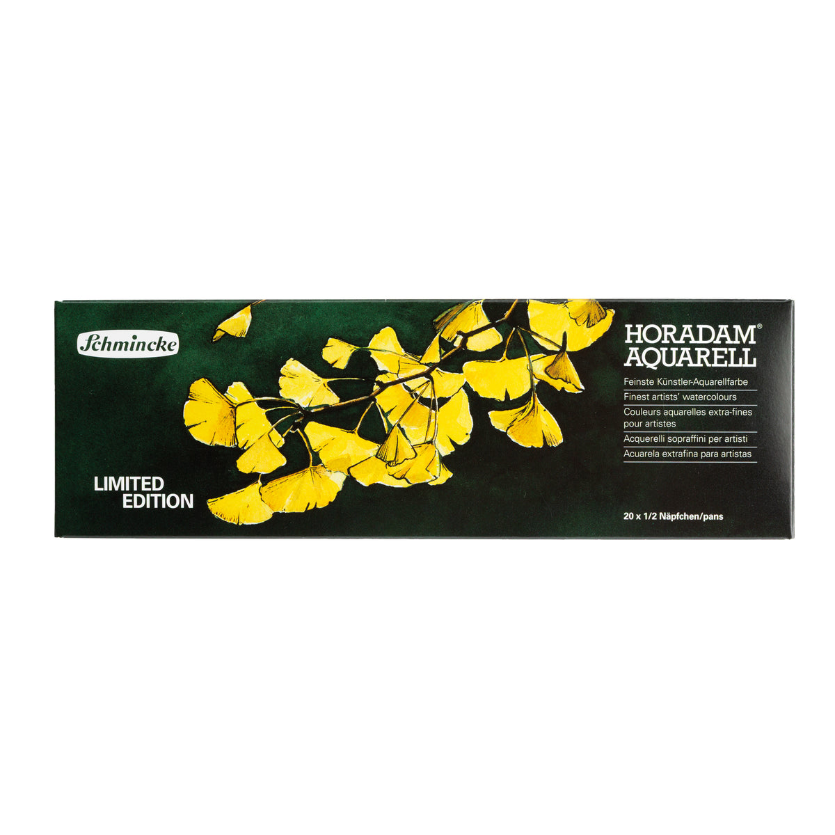 Schmincke Horadam Aquarell Artist Sulu Boya Metal Kutu Set 12 Standart + 8 Supergranulation Yarım Tablet