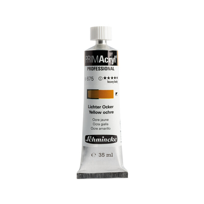 Schmincke Primacryl Artist Akrilik Boya 35 ml 675 Light Ochre Seri 1