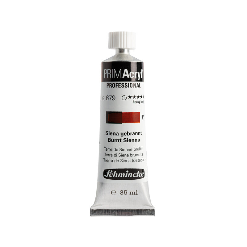 Schmincke Primacryl Artist Akrilik Boya 35 ml 679 Burnt Sienna Seri 1
