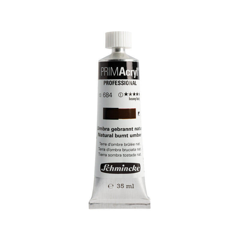 Schmincke Primacryl Artist Akrilik Boya 35 ml 684 Natural Burnt Umber Seri 1