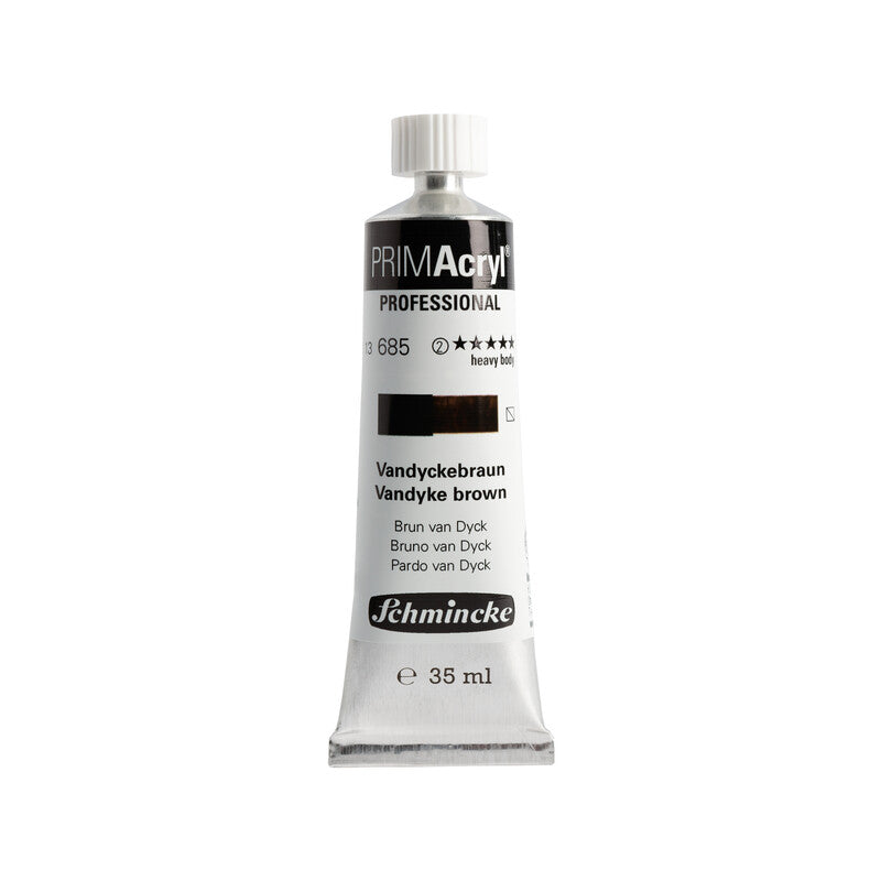 Schmincke Primacryl Artist Akrilik Boya 35 ml 685 Vandyke Brown Seri 1