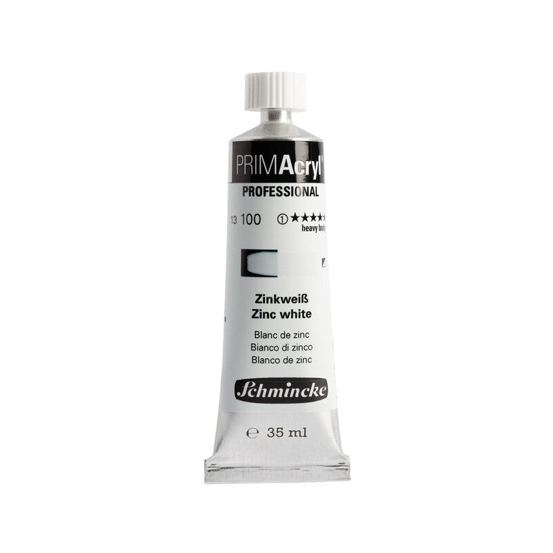 Schmincke Primacryl Artist Acrylic Paint 35 ml Series 1 100 Zinc White