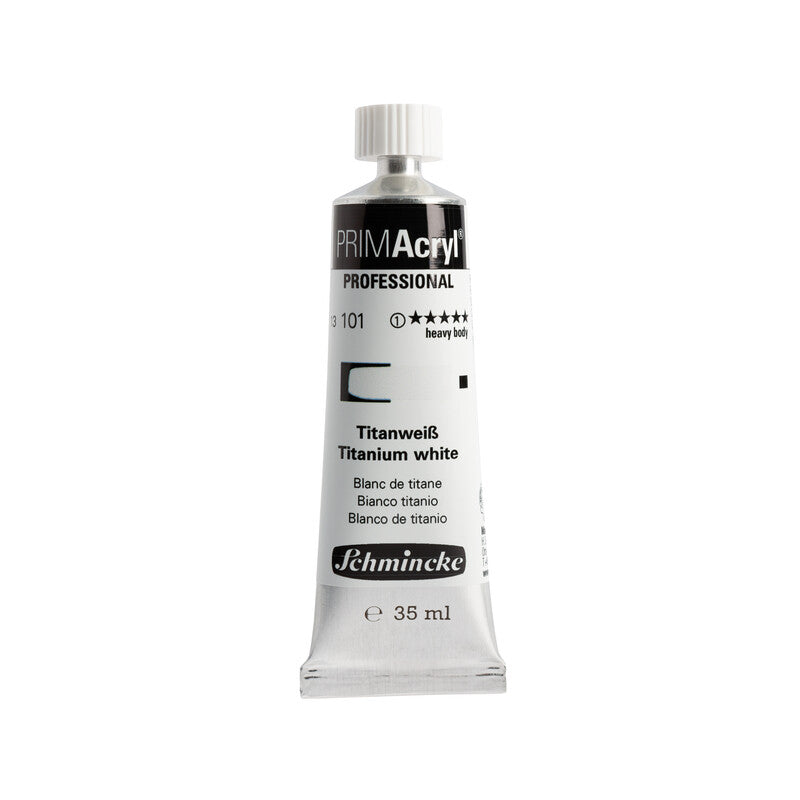 Schmincke Primacryl Artist Acrylic Paint 35 ml Series 1 101 Titanium White