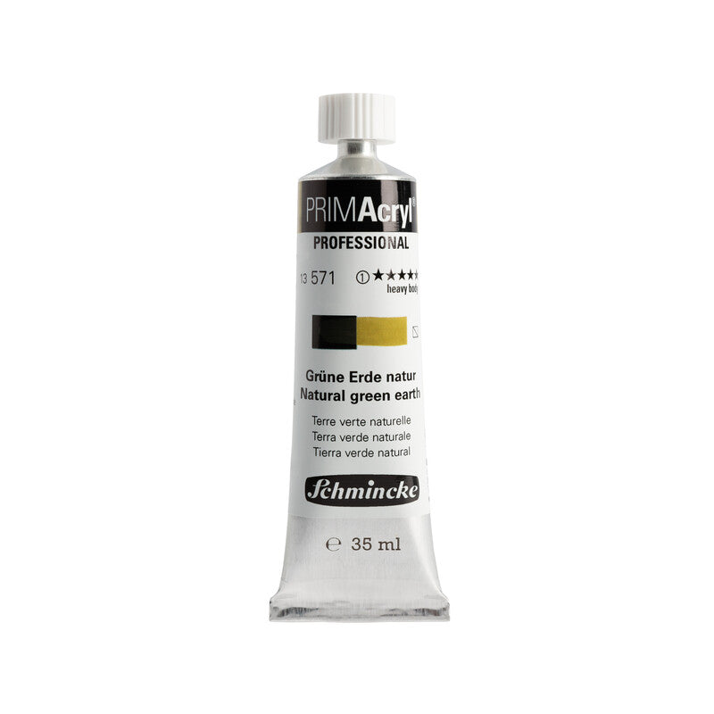 Schmincke Primacryl Artist Akrilik Boya 35 ml 571 Natural Green Earth Seri 1