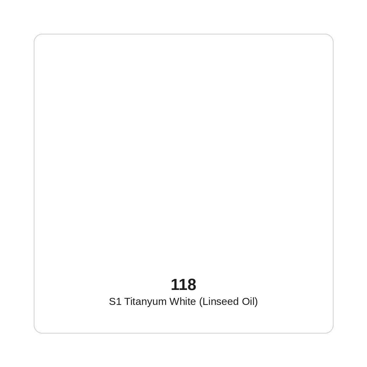 Talens Van Gogh Yağlı Boya 40 ml 118 S1 Titanyum White (Linseed Oil)