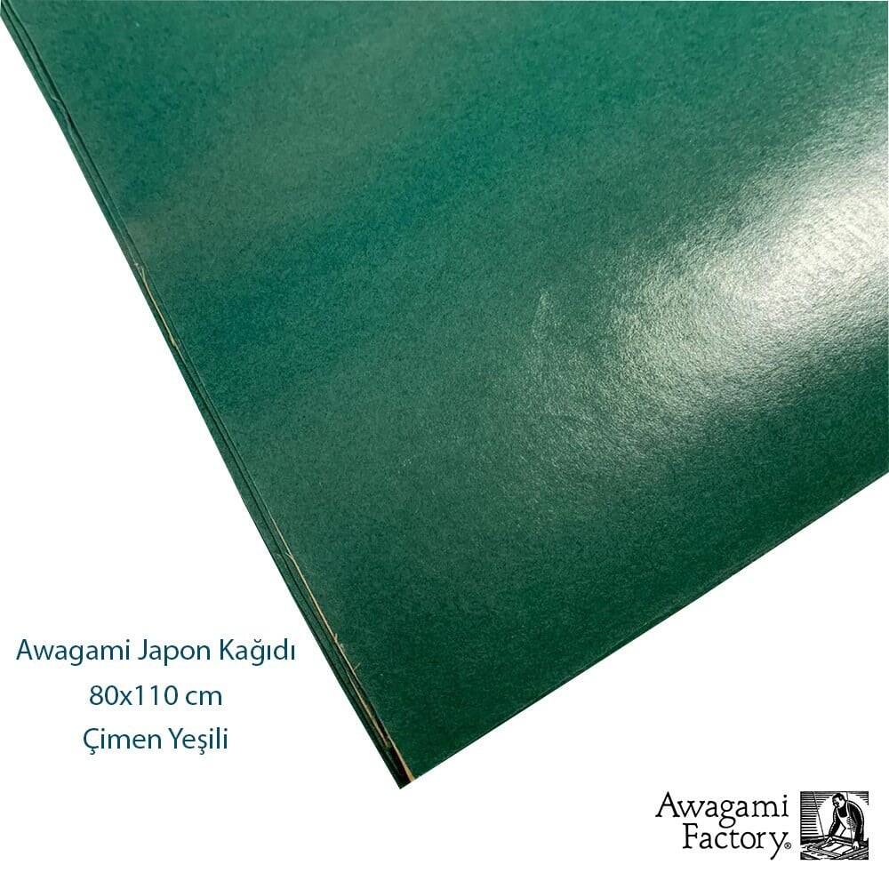 Ahar Awagami Japanese Paper 80x110 cm Grass Green 65 gr