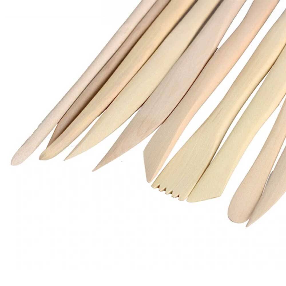 Wooden Chalk Modeling Pen 15 cm 10 Pieces