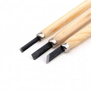 Wood and Ceramic Carving Set 3 Pieces