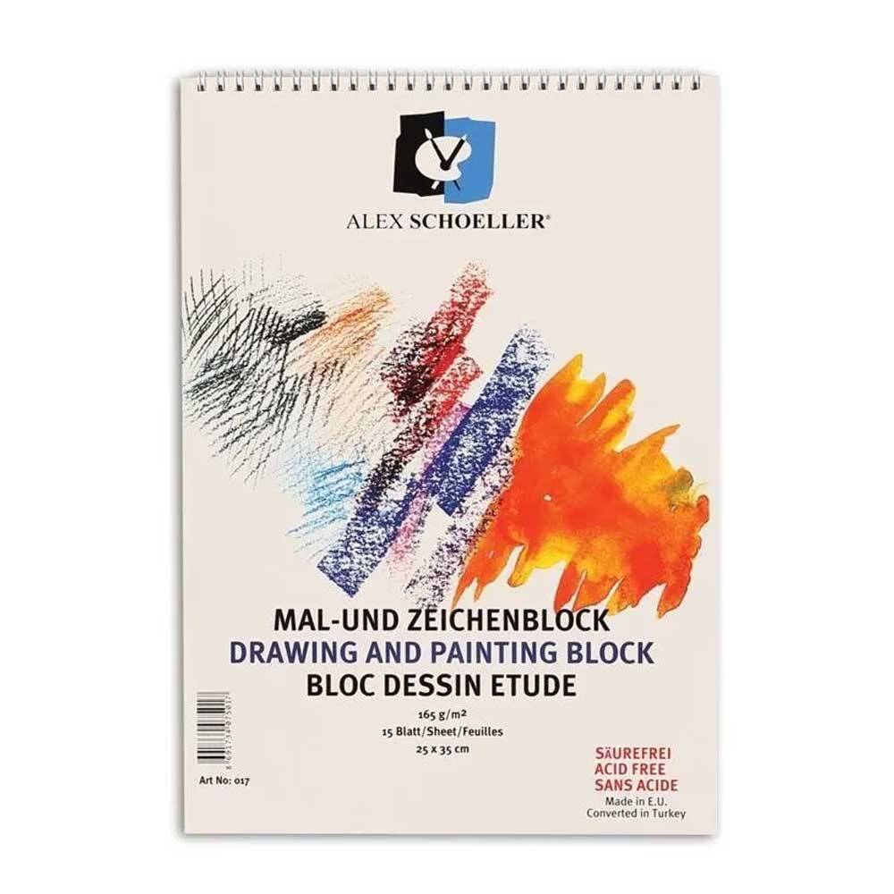 Alex Drawing Notebook 25*35 Spr. 165 Gr. 15 Sheets