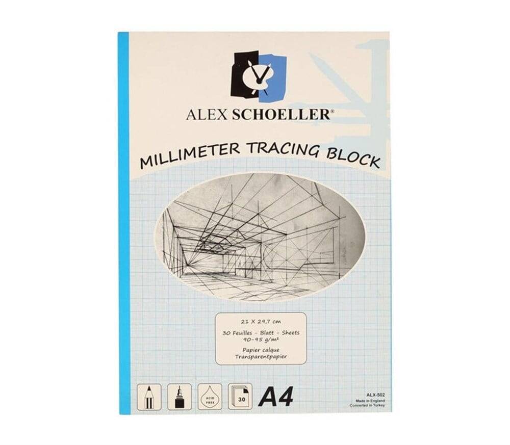 Alex Schoeller Alx-502 Aydınger A4 Mavi 30'Lu