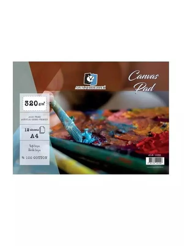 Alex Schoeller Canvas Pad A4 320 gr 12 Sayfa