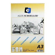 Alex Schoeller Eskiz Blok A3 90 gr Spiralli 60 yaprak