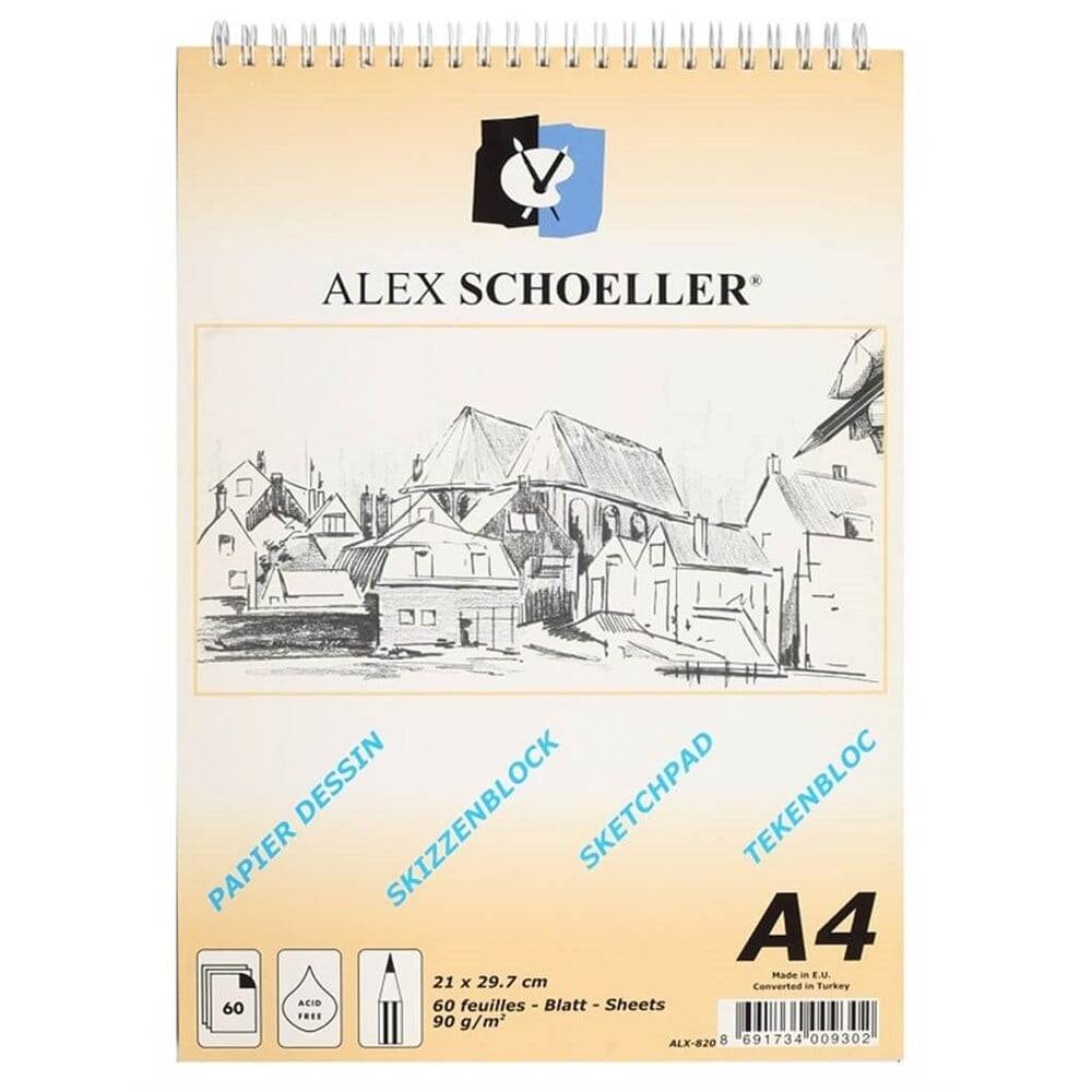 Alex Schoeller Eskiz Blok A4 90 Gr Spr. Dik 60 Yaprak