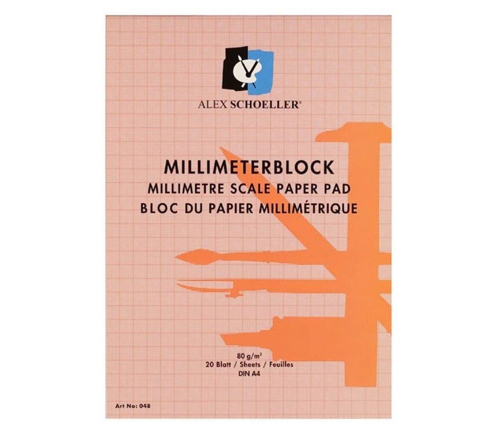 Alex Schoeller Millimetric Block Red A4
