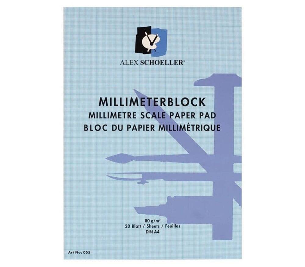 Alex Schoeller Millimetric Block Blue A4