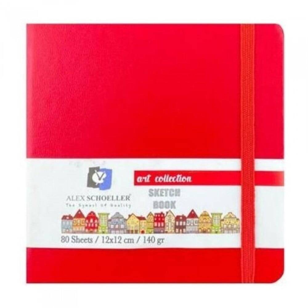 Alex Schoeller Sketch Book Art Collection Red 12x12 140 gr 80 Pages