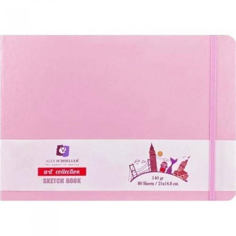 Alex Schoeller Sketch Book Art Collection Pembe 21x14,8 140 gr 80 Sayfa