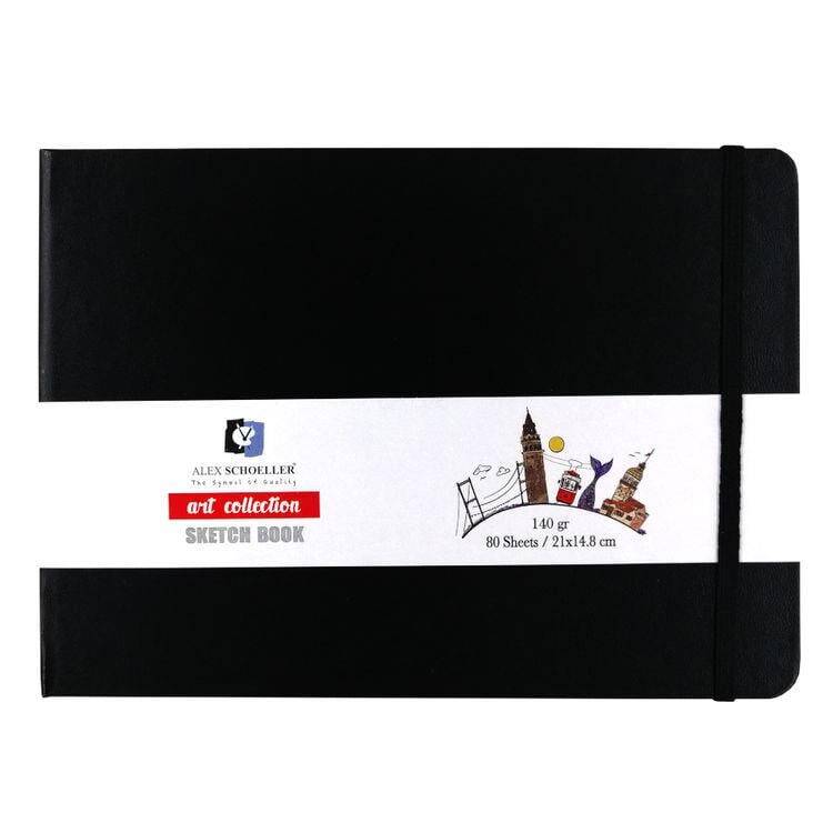 Alex Schoeller Sketch Marker Pad 12x12 160 gr Black 80 Pages