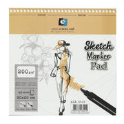 Alex Schoeller Sketch Marker Pad 20x20 200 GR 40 Sayfa