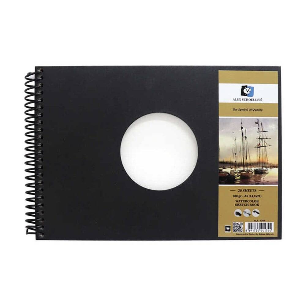 Alex Schoeller Watercolor Notebook A5 300 Gr 20 Pages