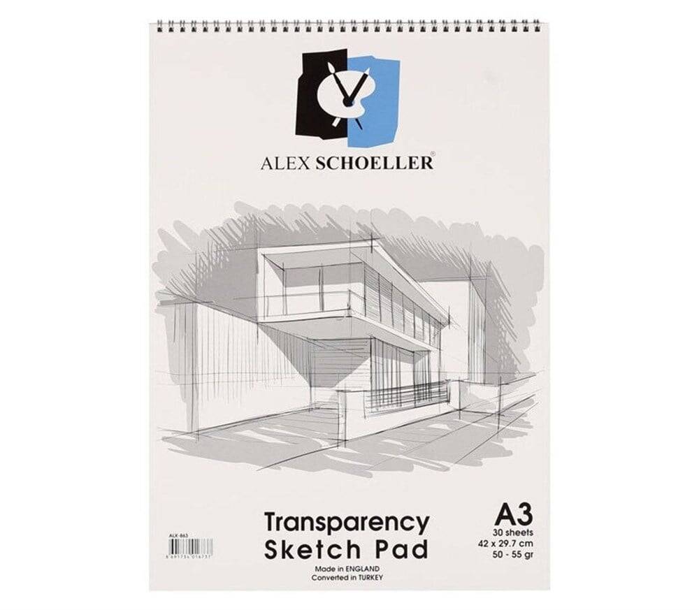 Alex Schoeller Transparency Sketch Pad Sketch Block 55 Gr A3