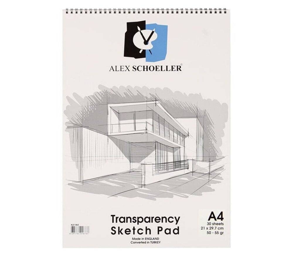 Alex Schoeller Transparency Sketch Pad Sketch Block 55 Gr A4