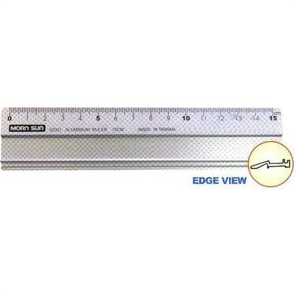 Aluminum Ruler Non-Slip Base 15 cm